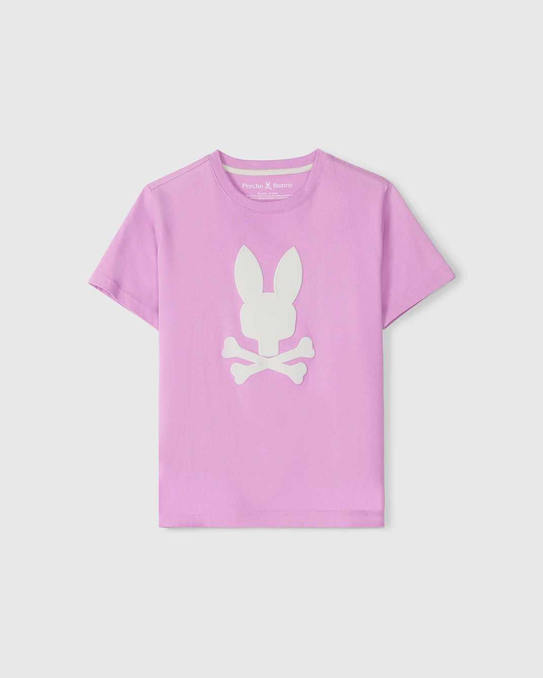 Tees Psycho Bunny Houston Graphic Tee Violette Enfant | AFX-34270221